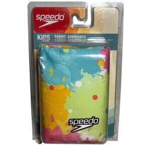 Speedo Kids Fabric Arm Bands Bright Multicolor Lightweight Ages 2-12 110 Lb Max